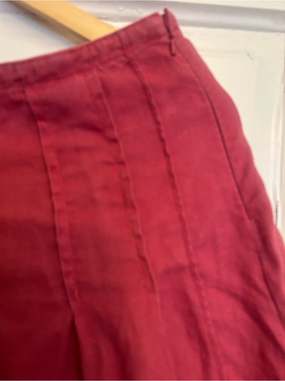 JJILL LINEN Skirt In Raspberry Pink - Picture 8 of 9